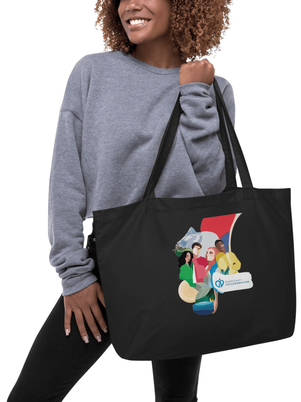 Organic Cotton Tote Bag Big, Planetary Collab. product image (2)