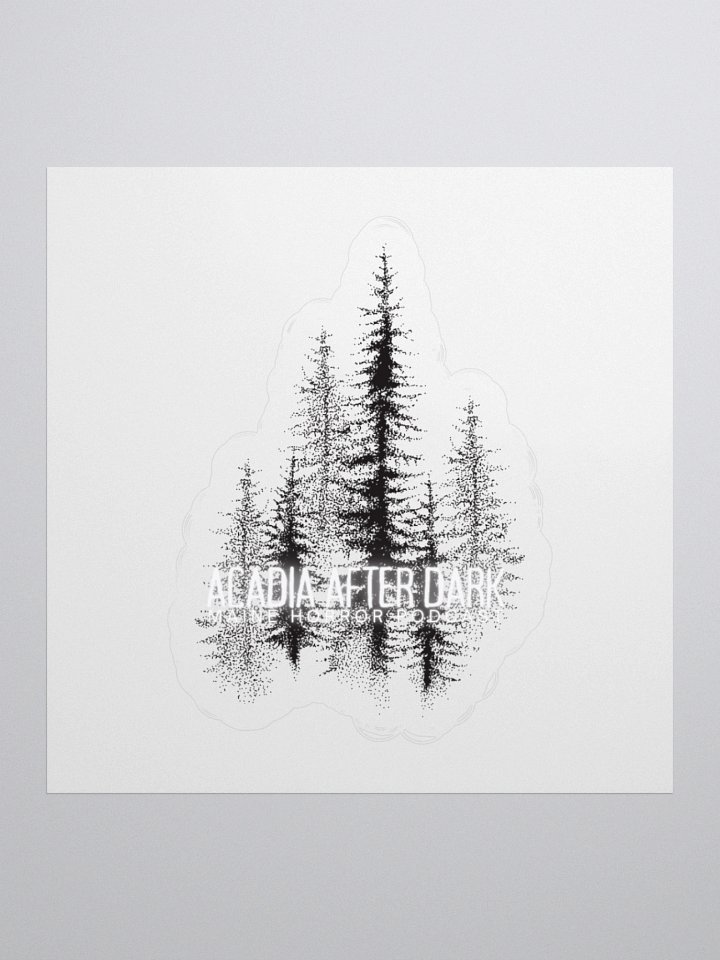 Acadia After Dark Trees Logo Sticker product image (2)