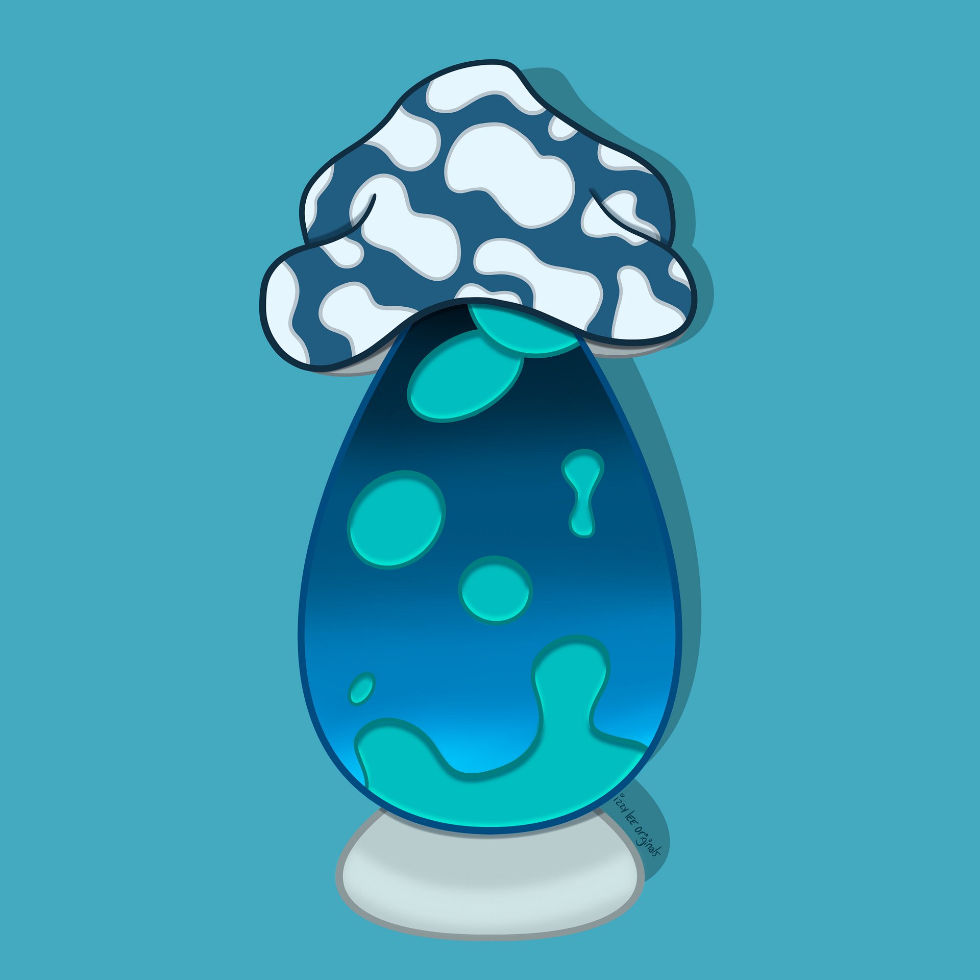 Mushroom Lava Lamp Digital Print product image (1)