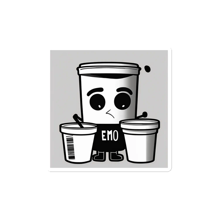 Emo Cup Character Die-Cut Magnets product image (2)