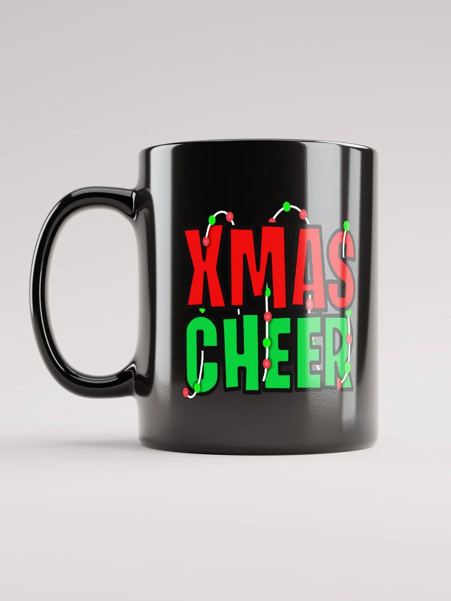 XMAS CHEER GLOSSY BLACK MUG product image (12)