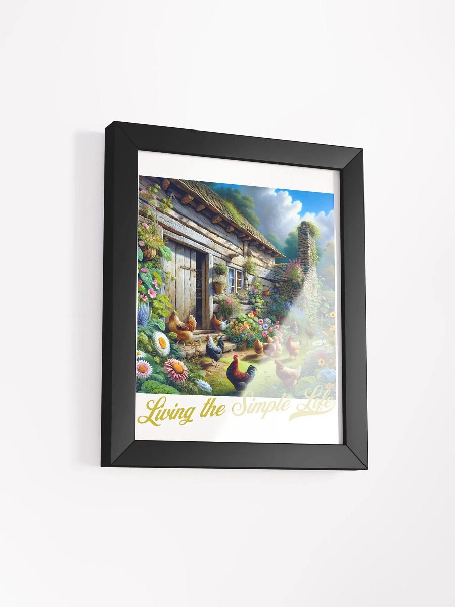 Living the Simple Life Framed Poster | Serene Living | Tranquil Life | Simple Joys Wall Art | Peace and Simplicity Decor | Serenity in Simplicity | Calming Wall Decor | Live Simply, Live Fully product image (2)