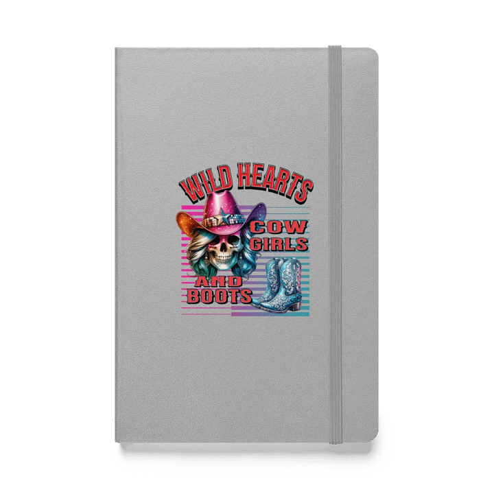 Wild Hearts Cowgirls and Boots Hardcover Notebook product image (1)