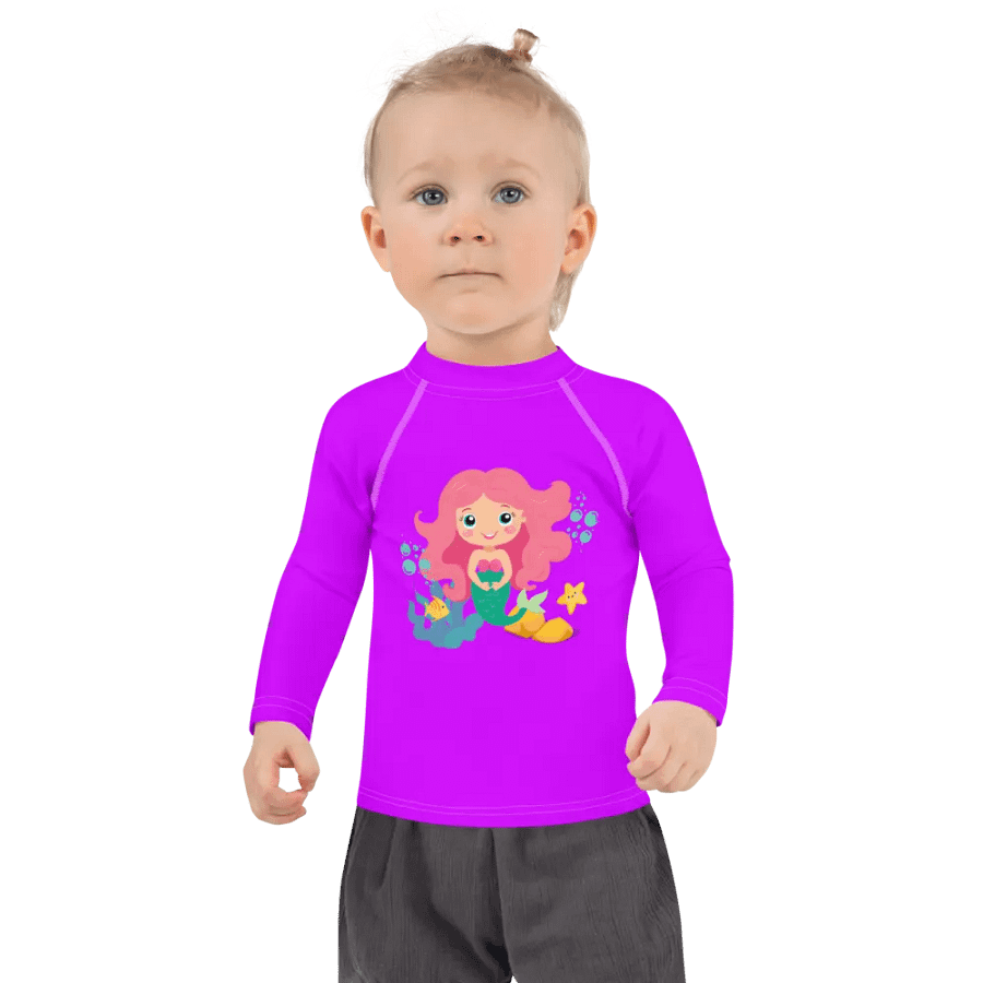 Mermaid Magic Kids Rash Guard product image (3)