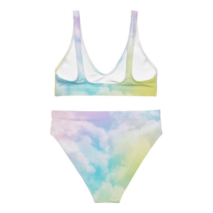 Blur cloud rainbow Design High Waisted Bikini - V5 product image (1)