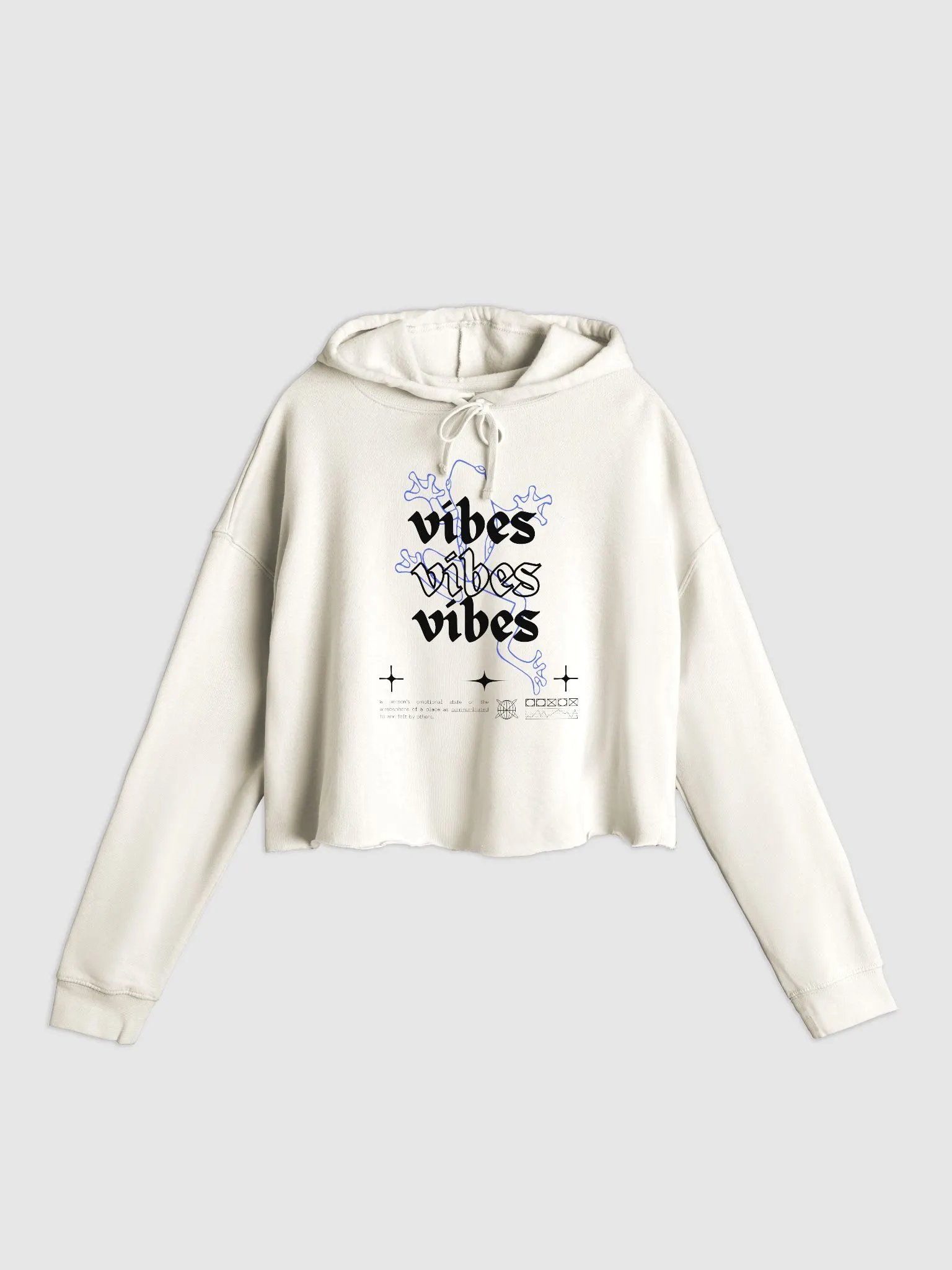 Vibes x3 Cropped Hoodie product image (5)