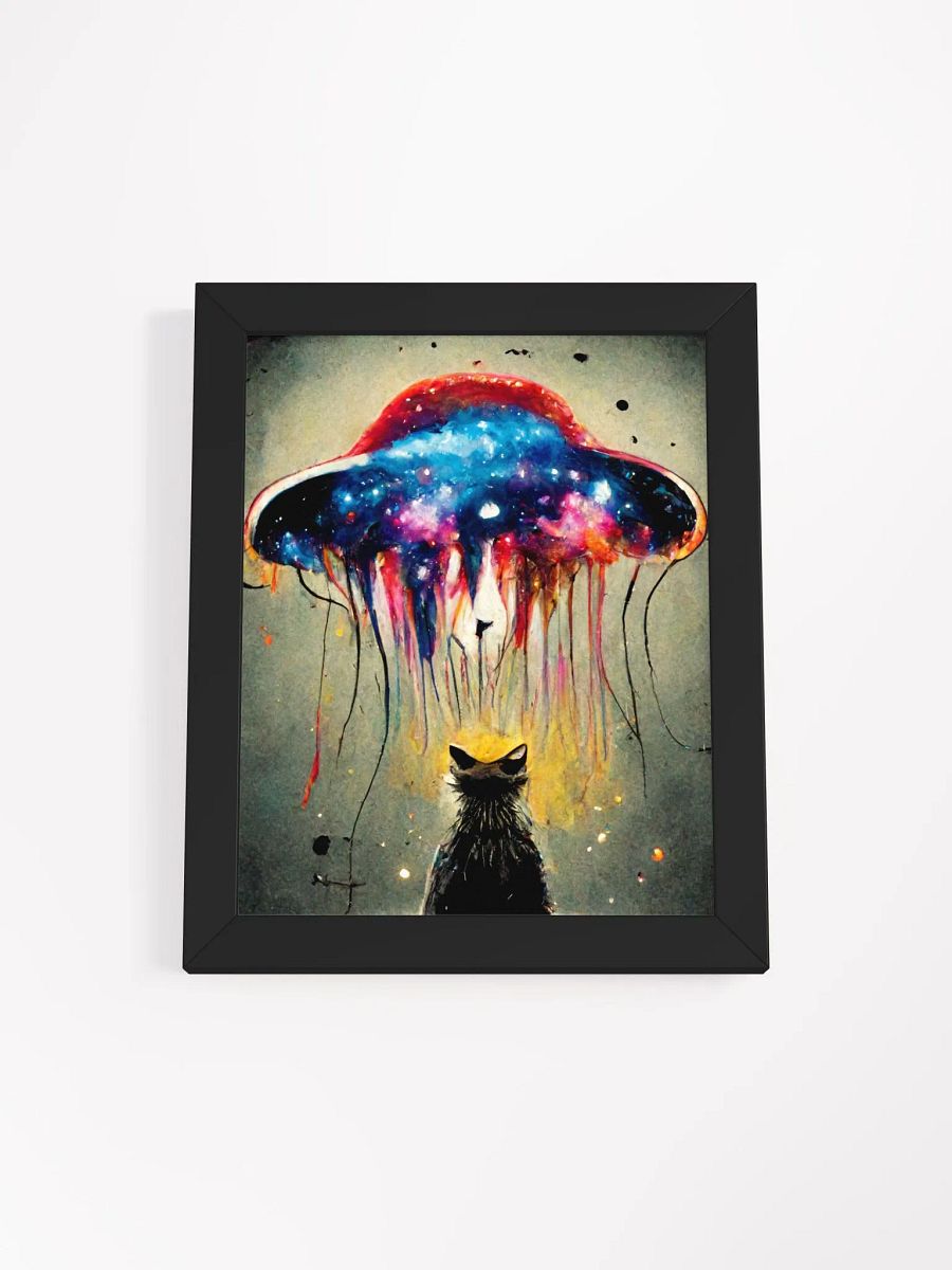 Cosmic kitty Silhouette Print- has sister pieces! product image (3)
