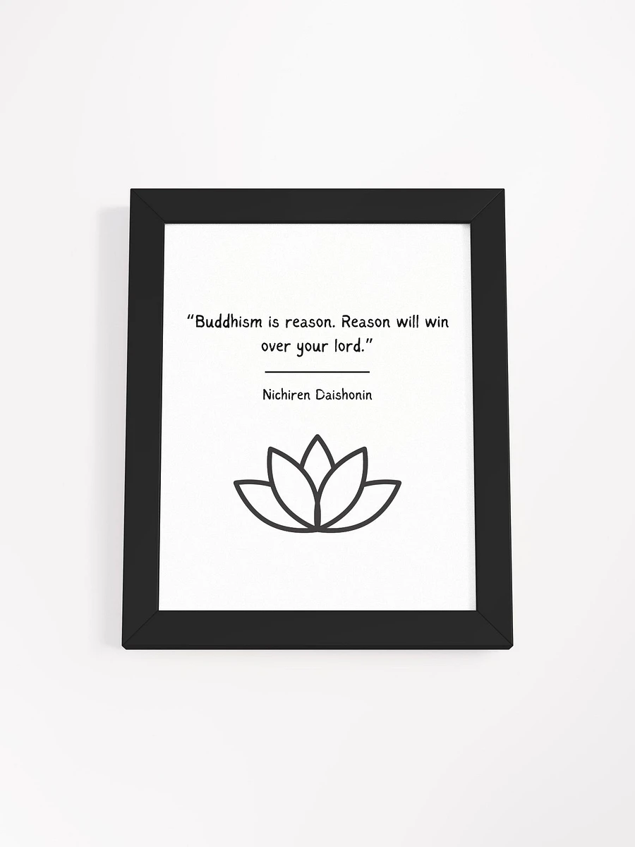 Buddhism is Reason Quote Nichiren Buddhism Quote product image (1)