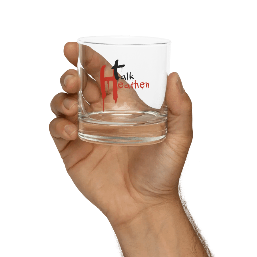 Talk Heathen Rocks Glass product image (9)