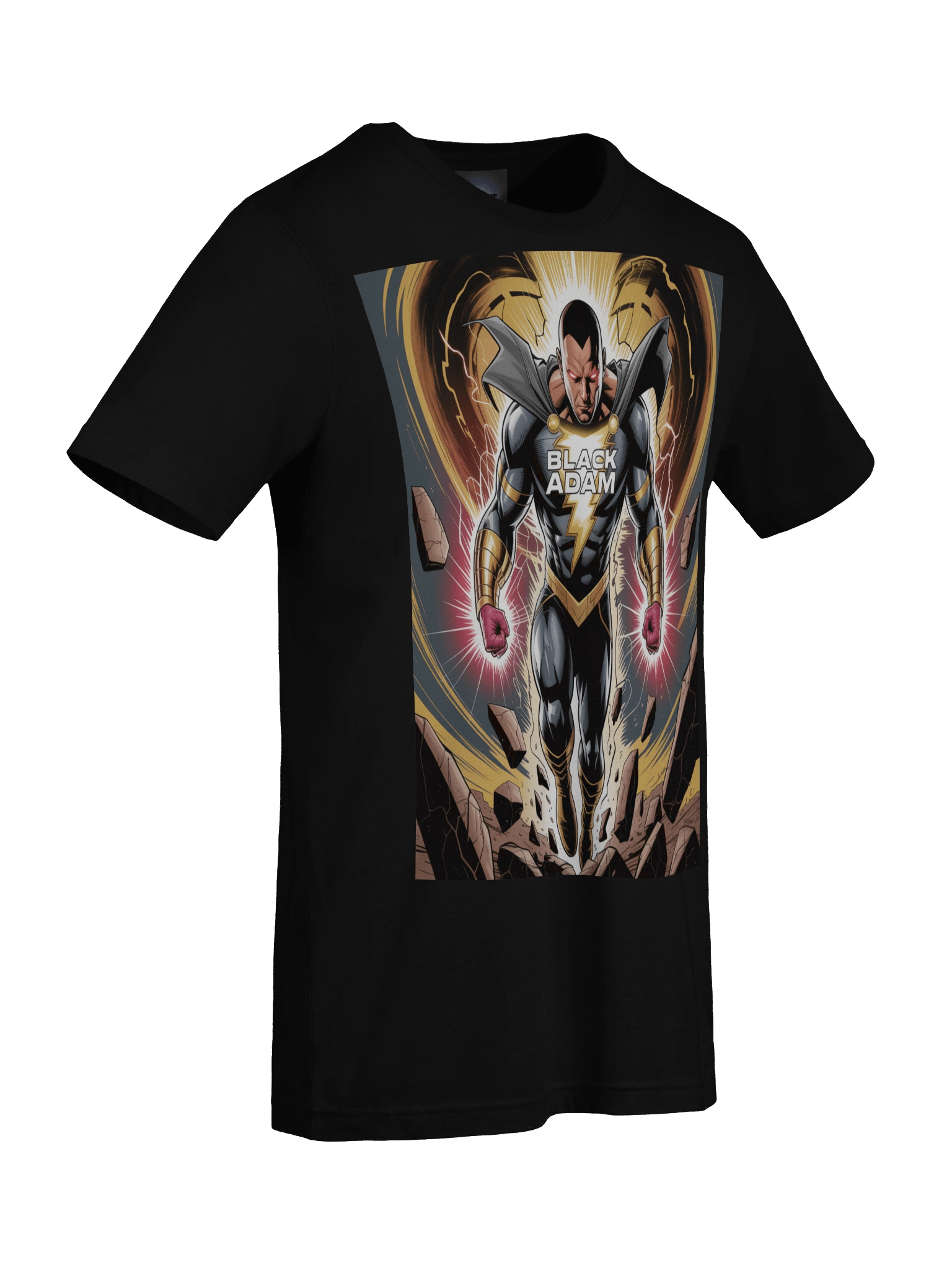 Black Adam Kahndaq Thunder Supersoft T-Shirt – Shazam Shadow Surge product image (9)