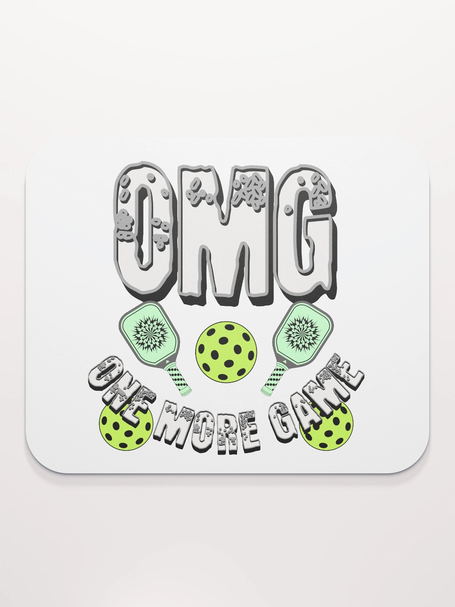 OMG One More Game Pickleball Block Fun Mouse Pad product image (2)