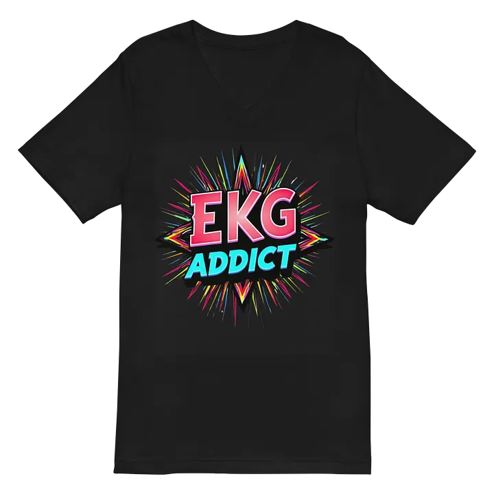 EKG Addict Explosion V-Neck Tee product image (3)