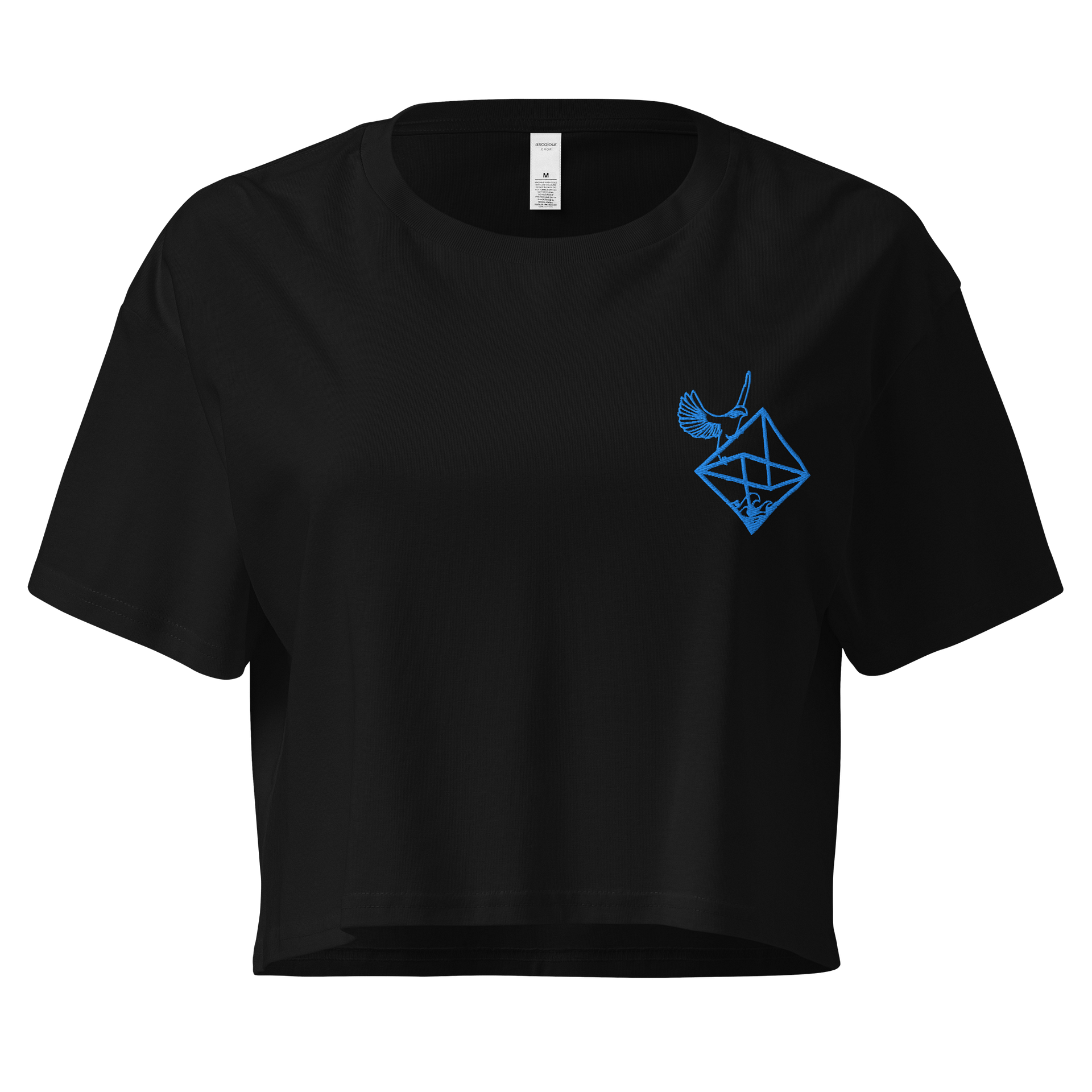 GONE Hello Dex Premium Embroidered Crop Tee product image (1)