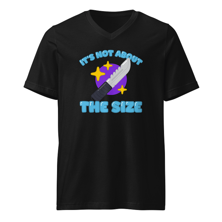 It's Not About the Size V-Neck Tee product image (1)