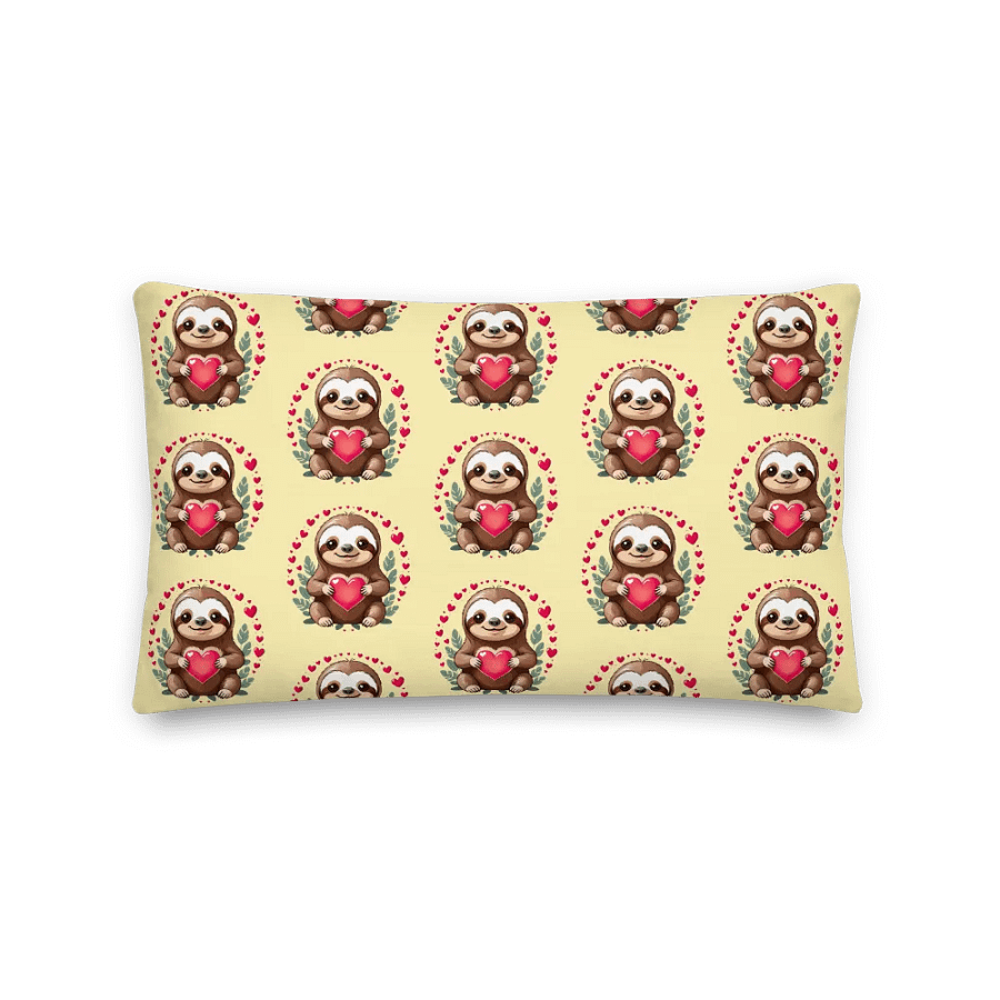 Sloth Love All-Over Pillow product image (2)