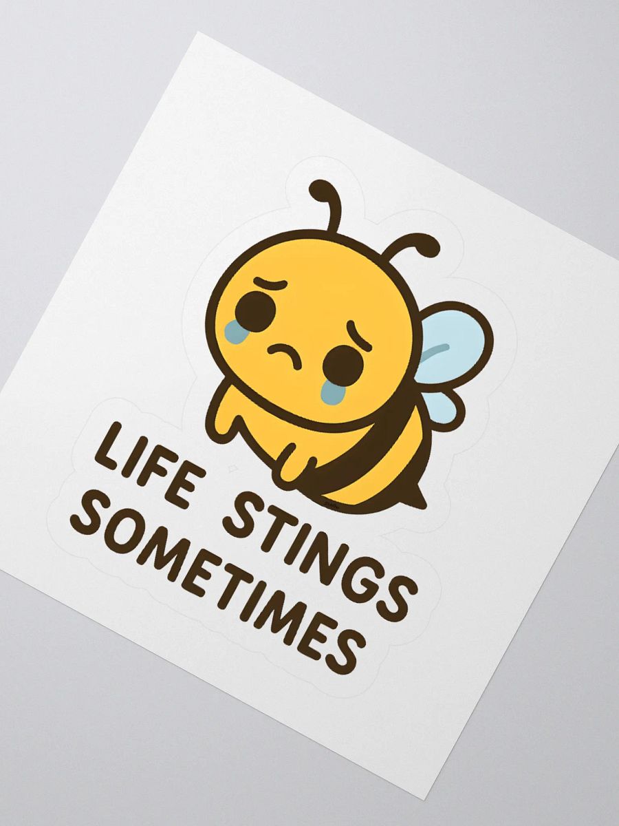 Life Stings Kawaii Bee Sticker product image (2)