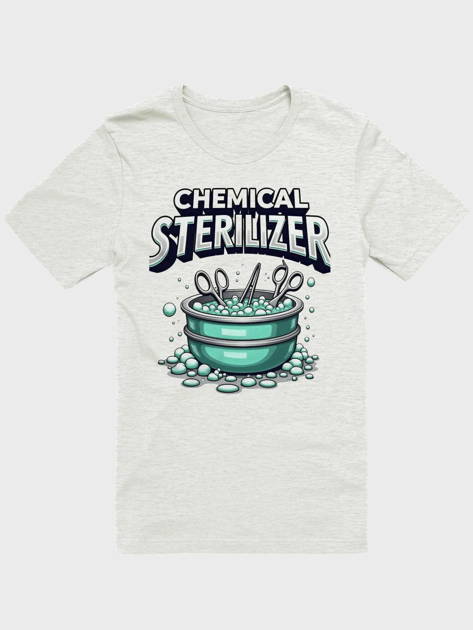 Chemical Sterilizer Green Bowl Illustration T-Shirt product image (2)