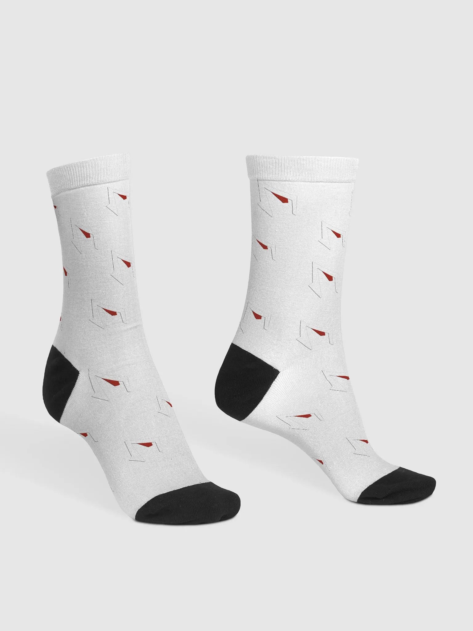 FAME PRODUCTIONS WHITE SOCKS WITH LOGO ONLY product image (3)