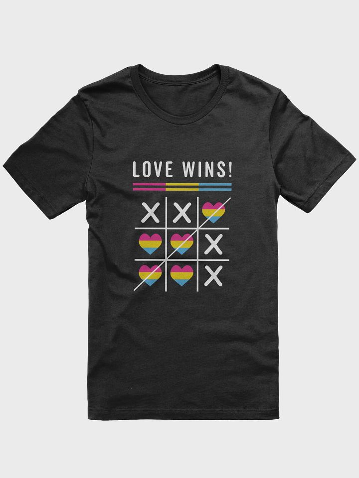 Tic Tac Toe Love Wins LGBTQ Pansexual Pride T-Shirt product image (2)