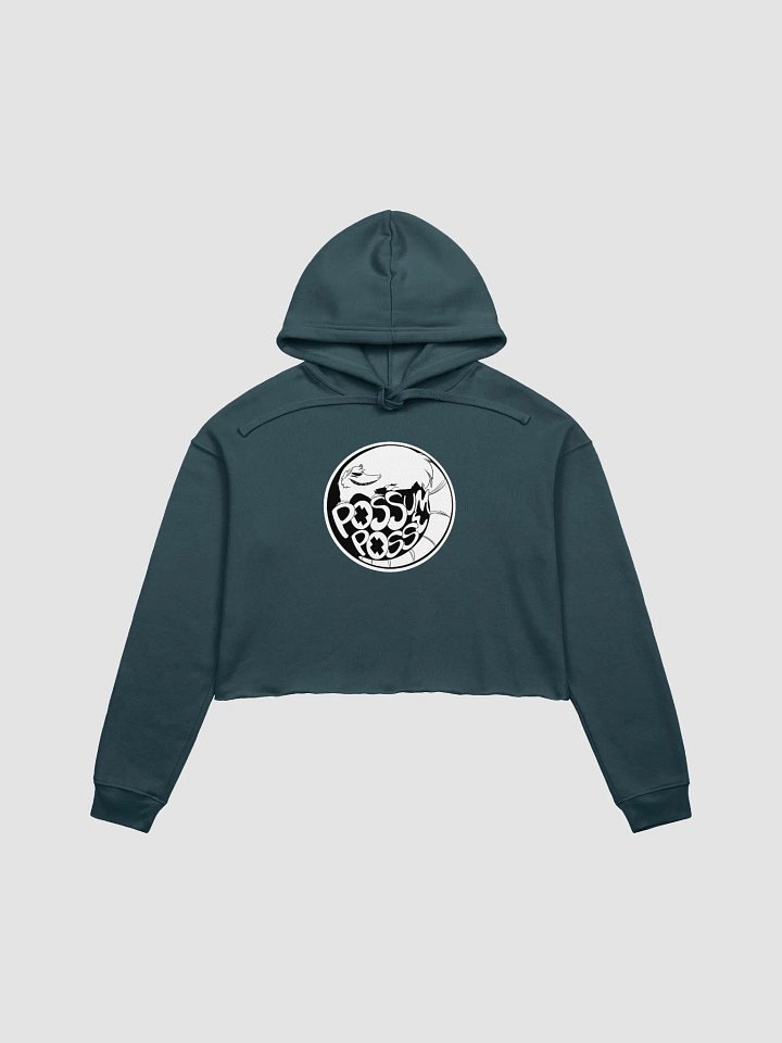 Possum Posse Crop Hoodie WHT product image (1)