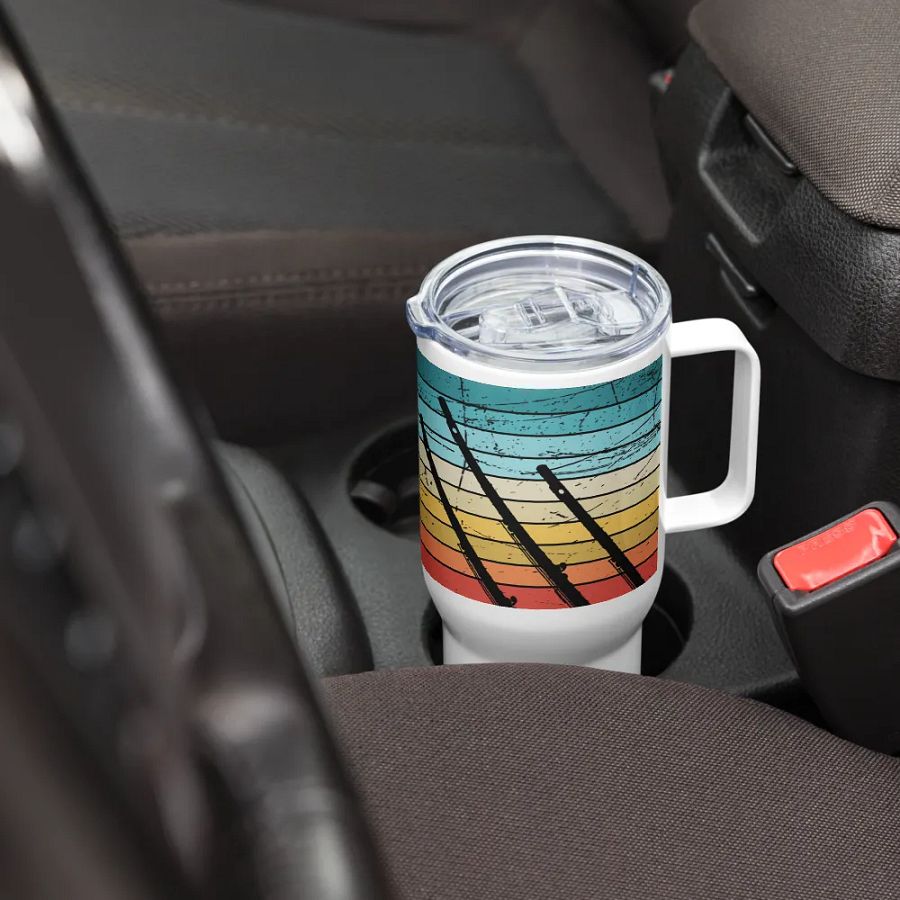 Abstract Flute Stainless Steel Travel Mug - C Flute product image (7)