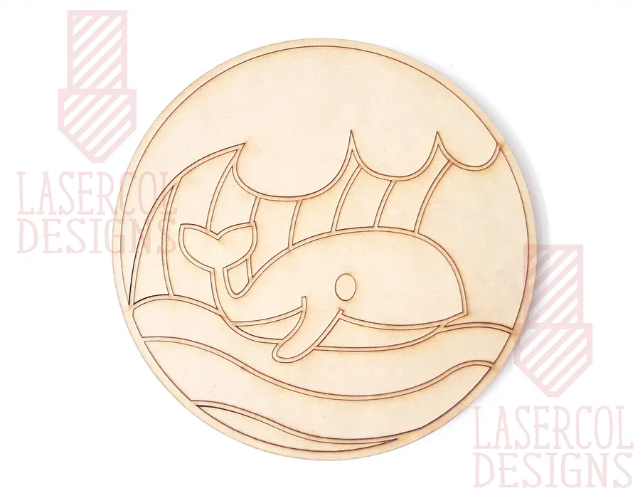 Whale DIY Paint Puzzle - Laser Cut Files product image (2)