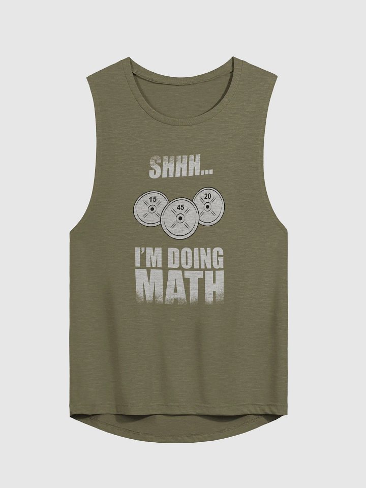 Shhh... I'm Doing Math Funny Gym Flowy Tank product image (2)