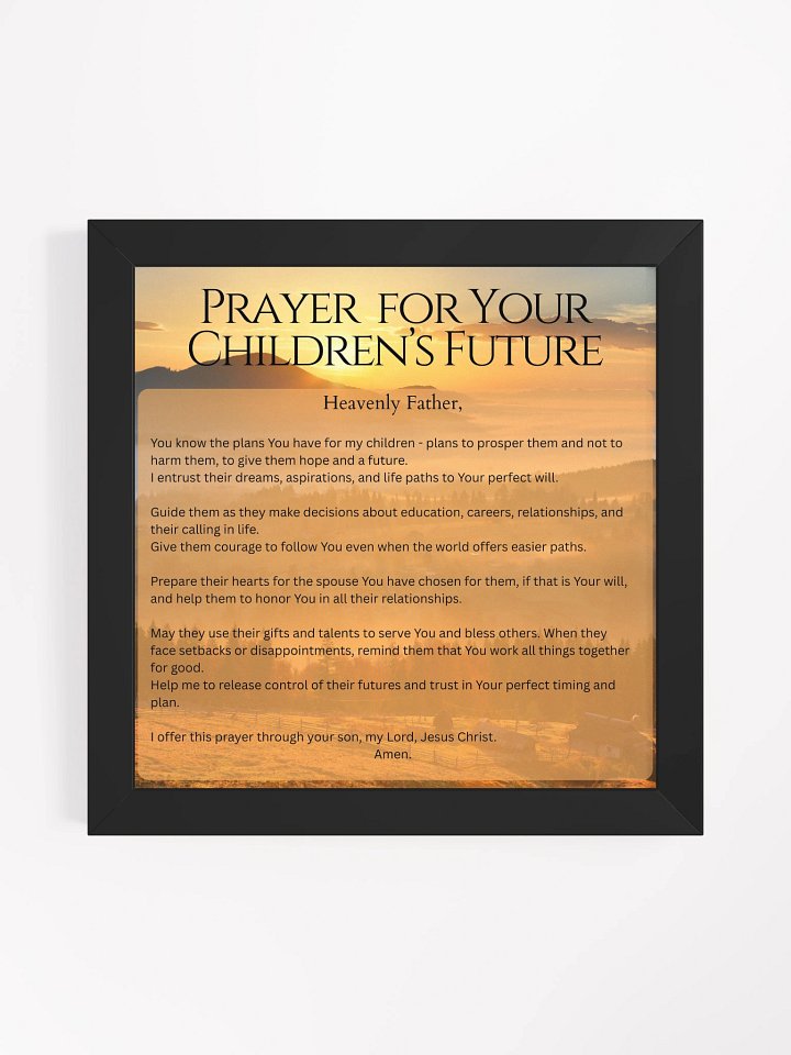 Prayer for your Children's Future - Square product image (1)