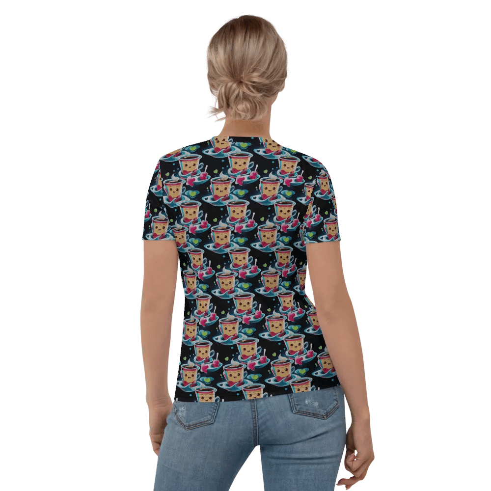 Kawaii Coffee All Over Print T-shirt product image (6)