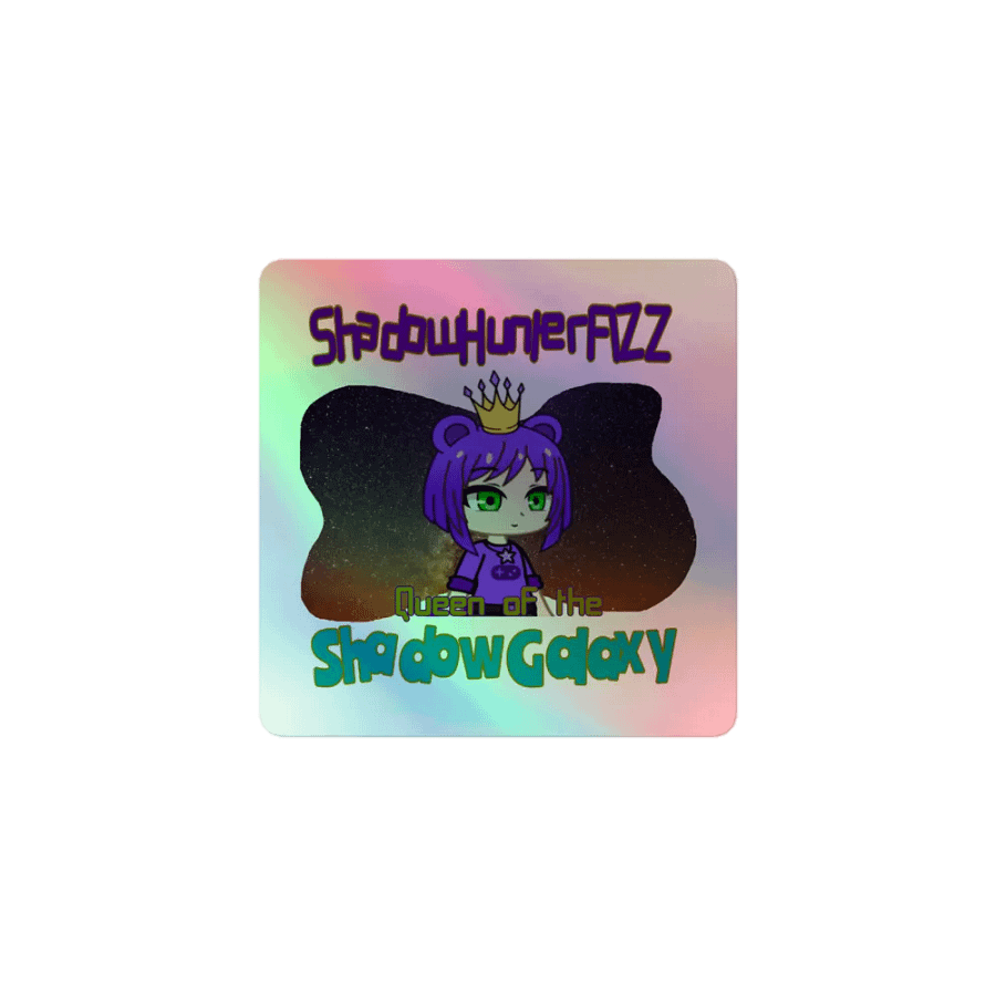 Queen Of The Shadow Galaxy Holographic Sticker product image (1)