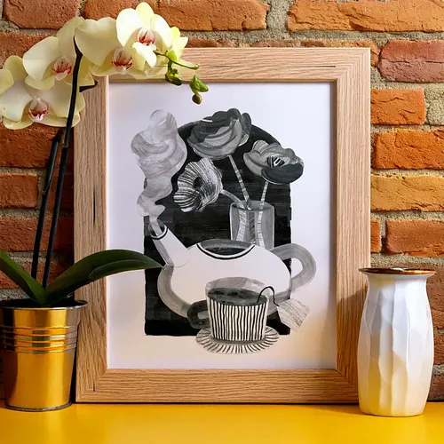 The teapot. Collage of hand-painted textures in traditional Chinese ink.
.
.
.
.
.
.
.
.
.
#homedecor #prints #artprints #wal...
