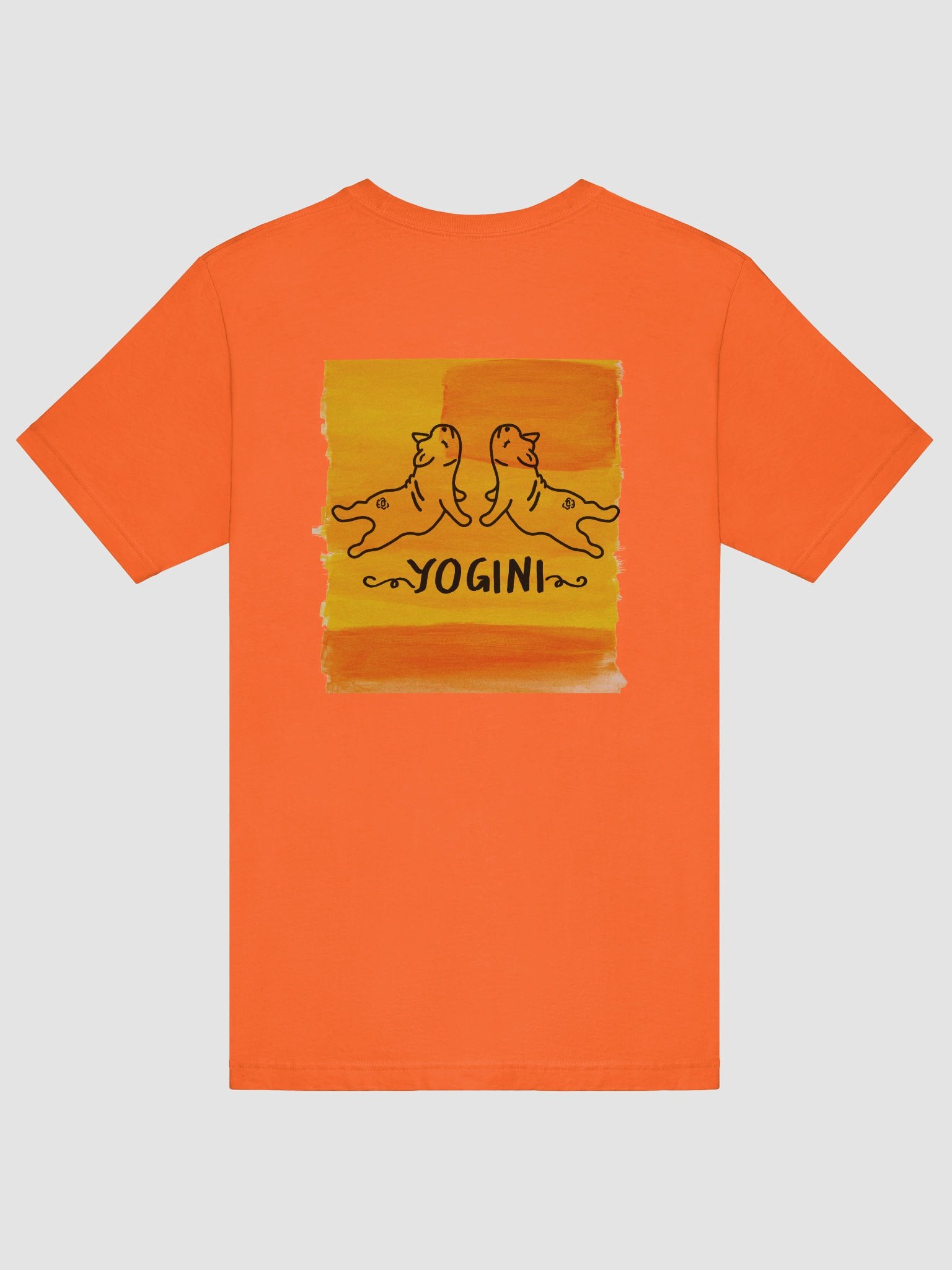 Yogini Duplet Orange (Unisex Tee) product image (5)