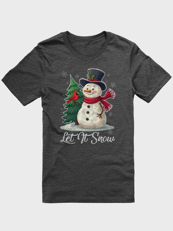 Let It Snow - Snowman with Cardinal Tee product image (1)