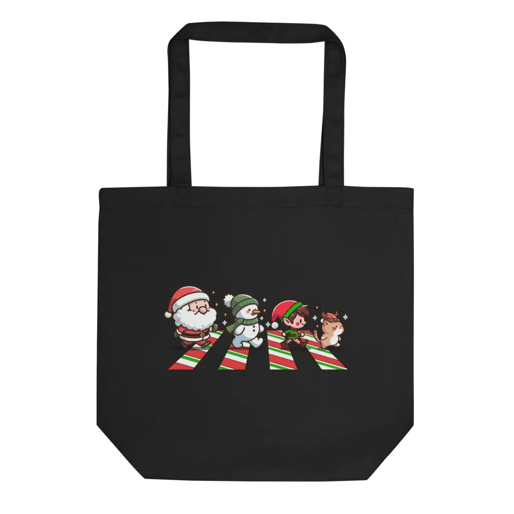 Santa gang crosswalk - organic tote bag product image (1)