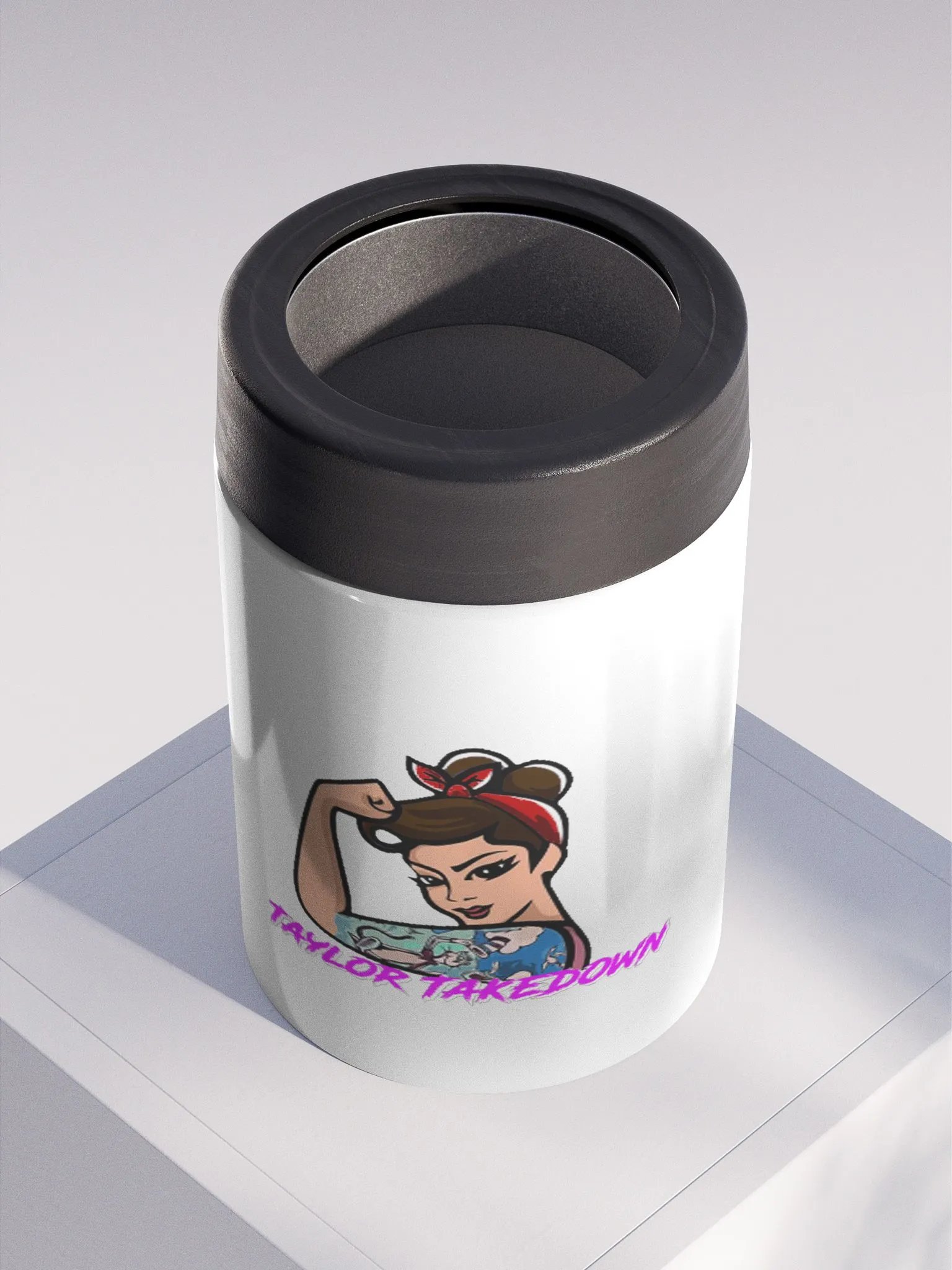 TDTV stainless steel koozie product image (4)