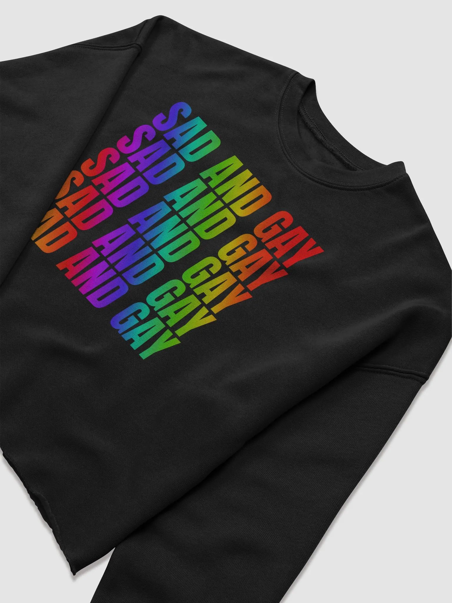SAD AND GAY cropped sweatshirt product image (5)