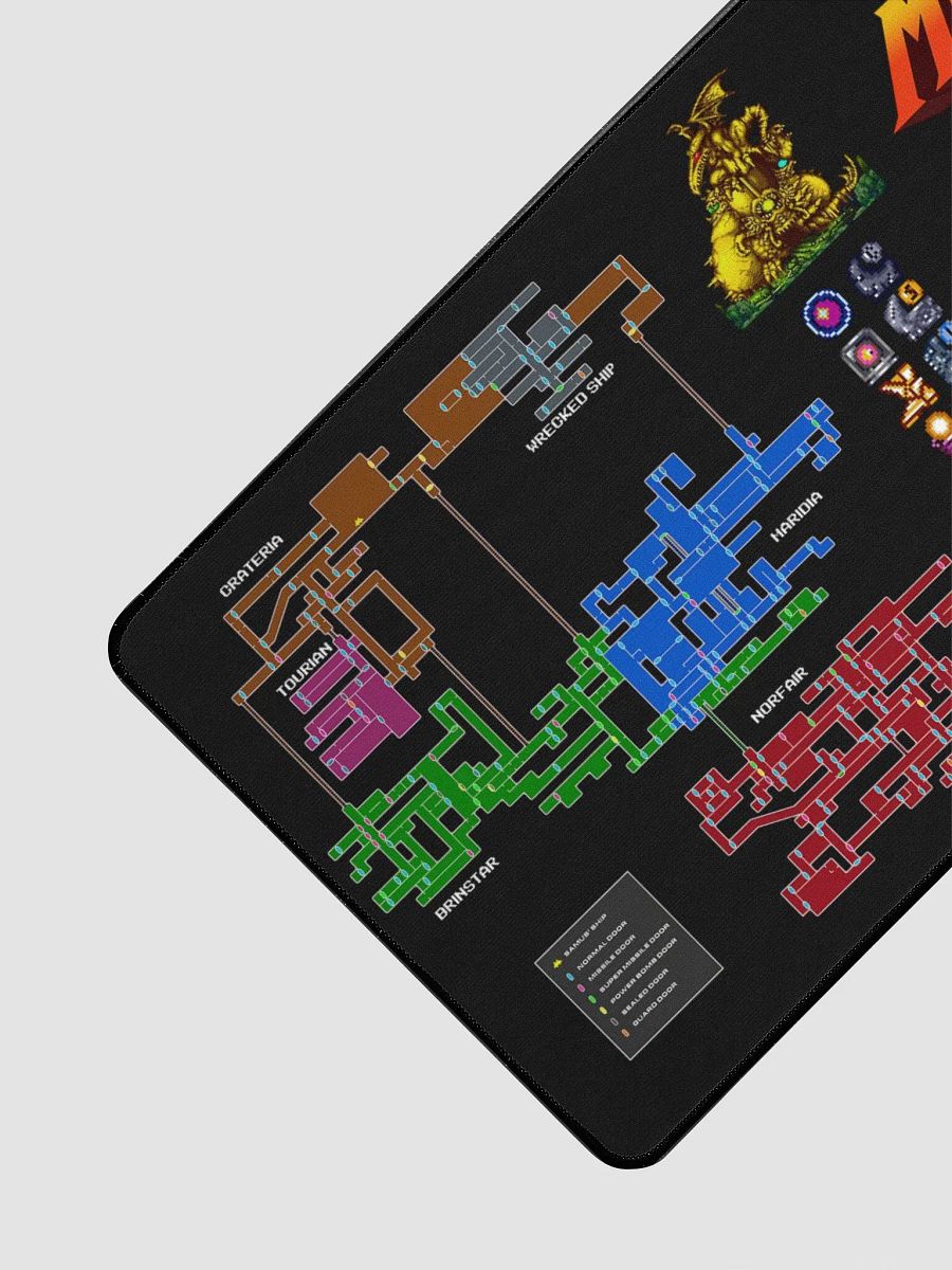 Map & Samus Desk Mat (15.5 x 31.5) product image (3)