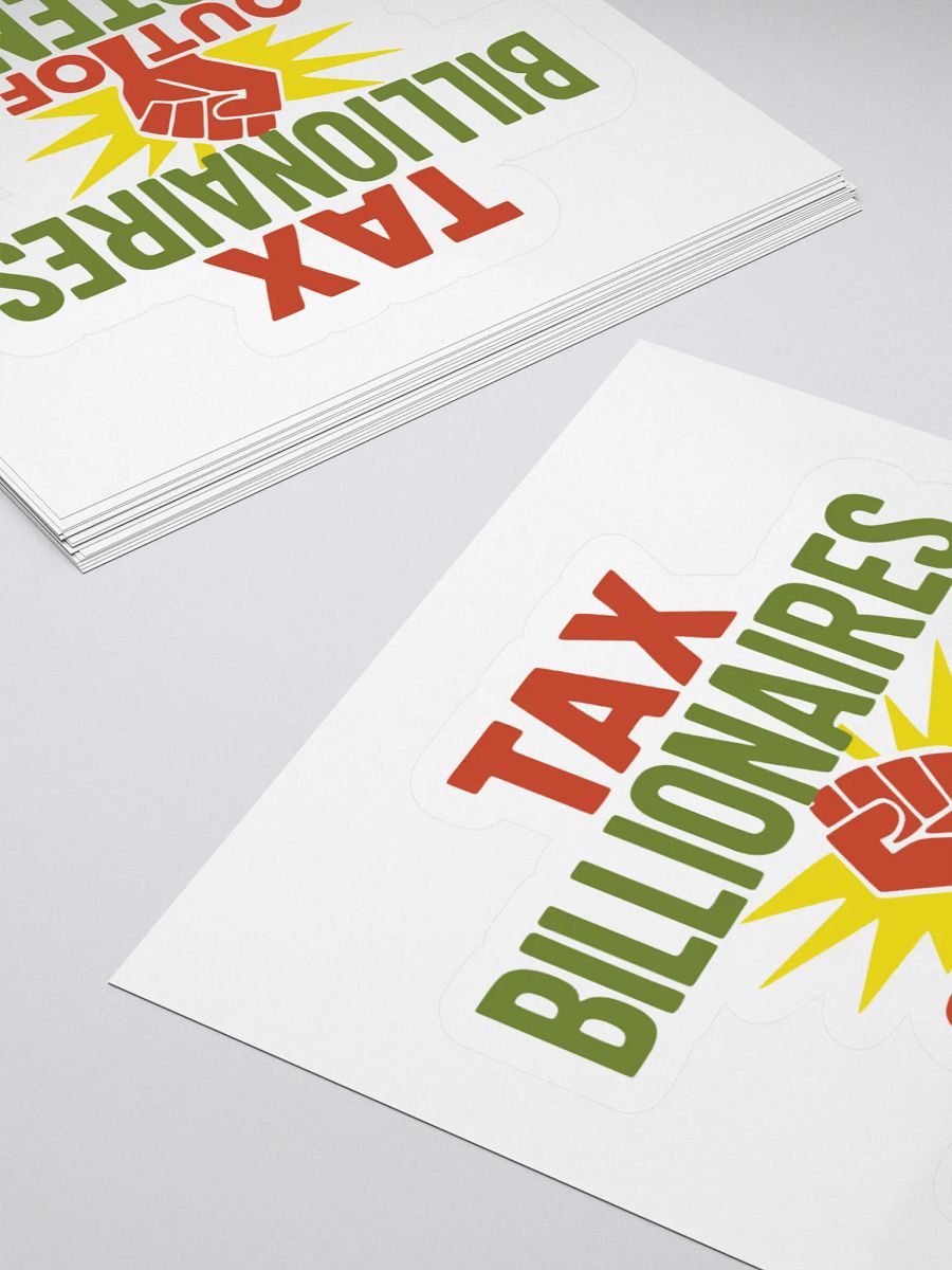 Tax Billionaires Kiss Cut Stickers product image (11)