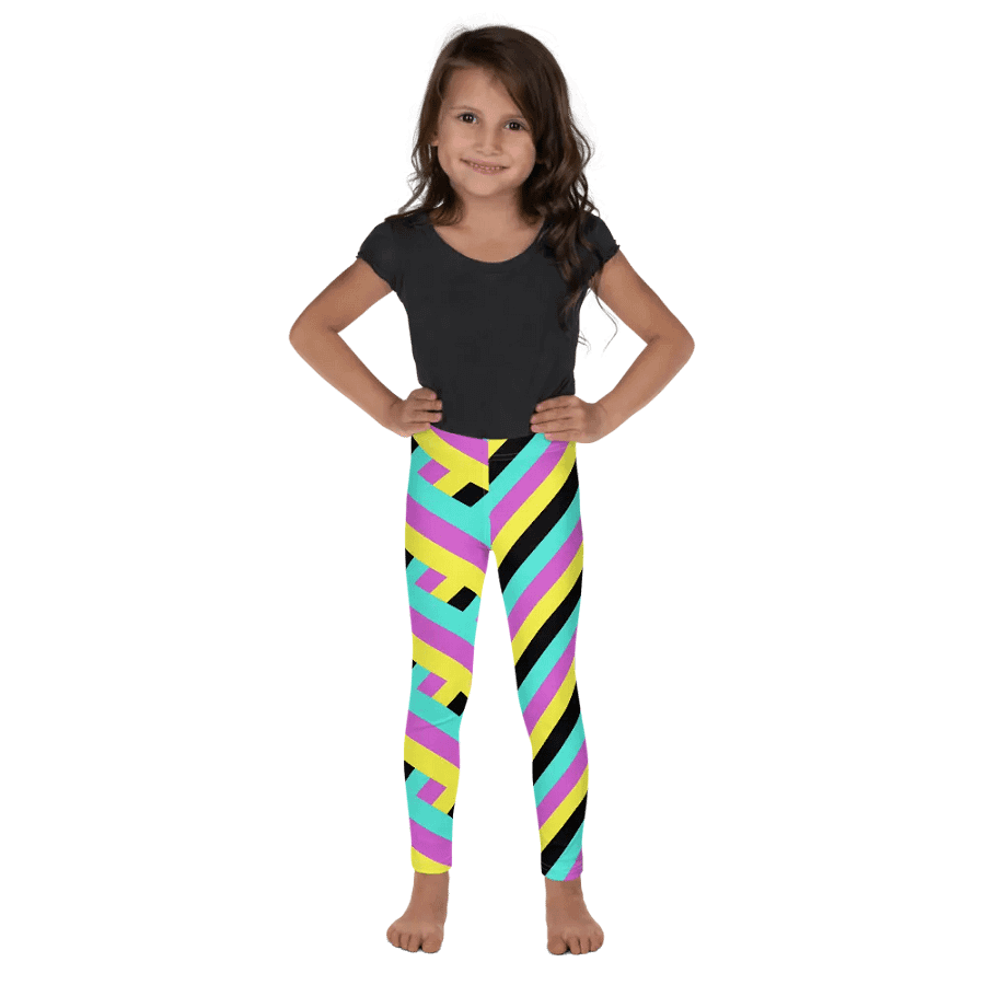 Colorful Spring Leggings for Girls with stripes, Leopard Collection product image (2)