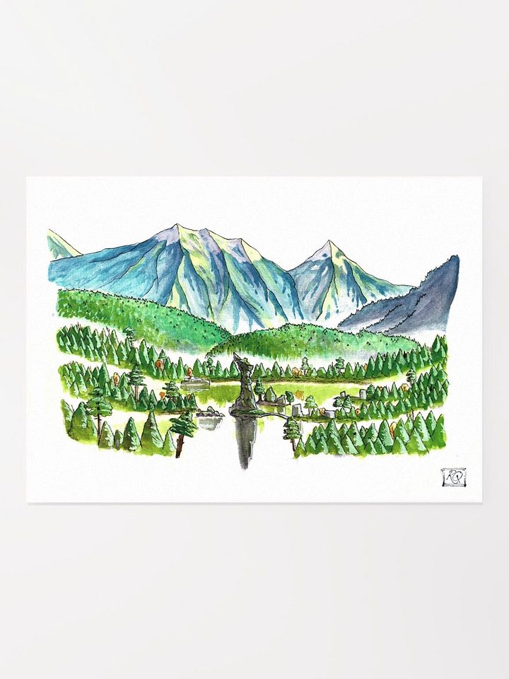 "The Mists over Tol Fallent" | Printed Artwork product image (4)