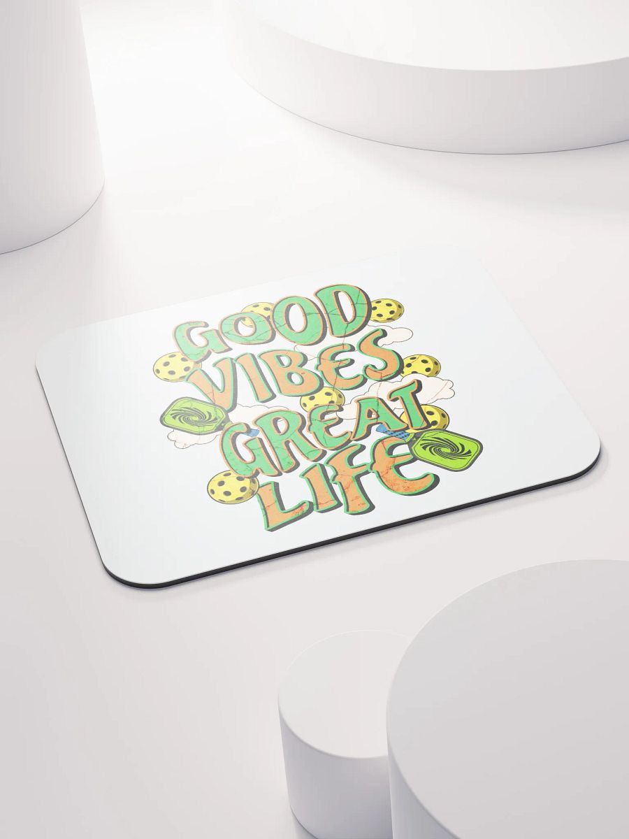 Good Vibes Great Life Pickleball Vibrant Mouse Pad product image (4)