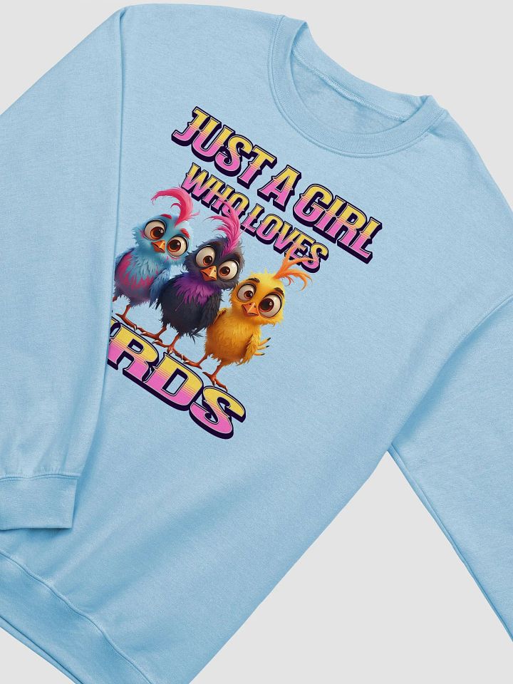 Just A girl Who Loves Birds Trio Vibrant Crewneck Sweatshirt product image (6)