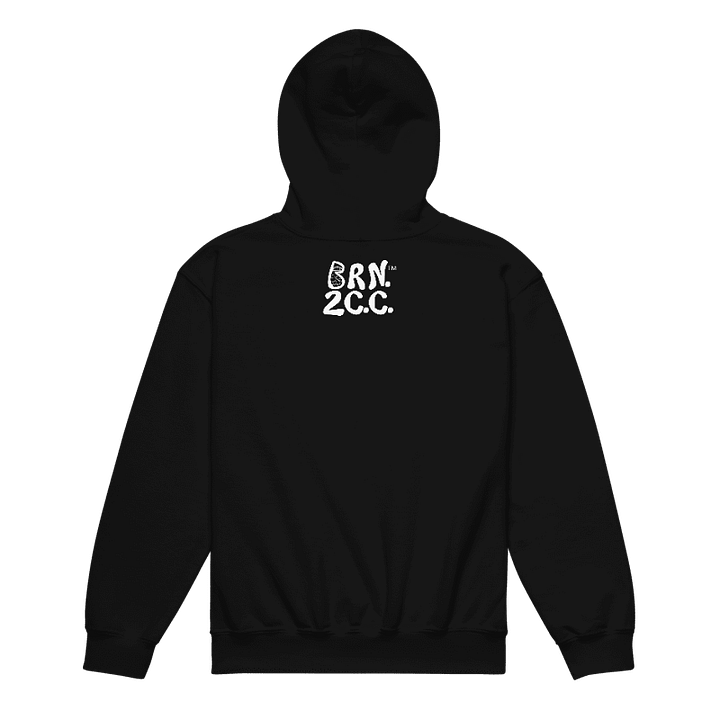 Girls' | BOURNE to Cape Cod™ | DTG Vintage Print | Youth Heavy Blend Hooded Sweatshirt | Rugged, Cozy, Adventure-Ready | White Logo product image (2)
