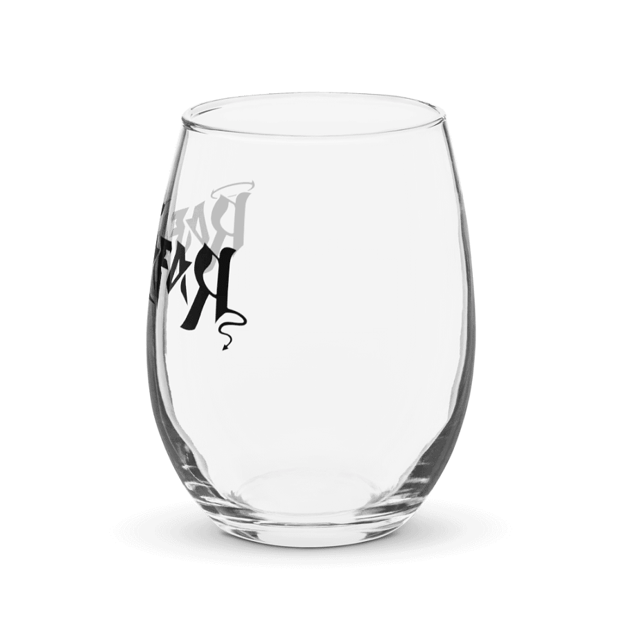 RafaZafar Logotext Stemless Winglass (black) product image (3)