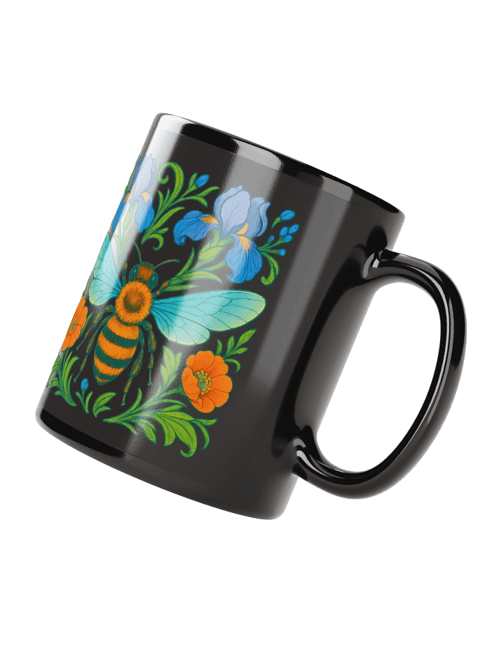 Cottagecore Bee Mug With Wildflowers And Naturecore Style product image (3)