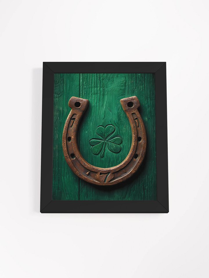 Lucky Clover Rustic Horseshoe Poster product image (2)