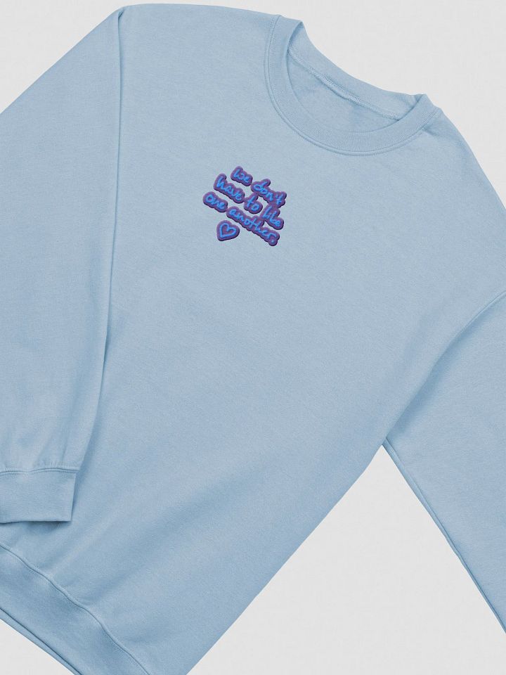 ONE ANOTHER (violet design) embroidered crewneck product image (1)