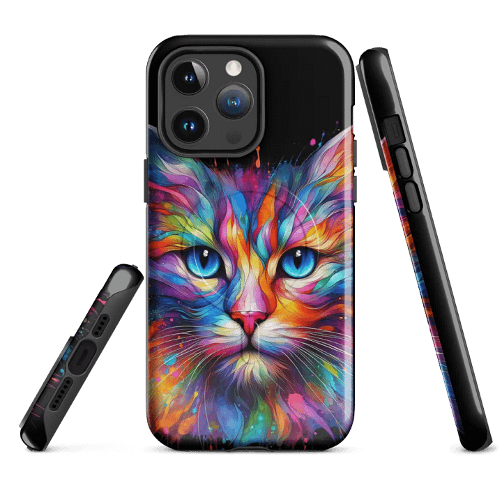 Colorful Cat's Gaze iPhone® MagSafe® Tough Case product image (4)