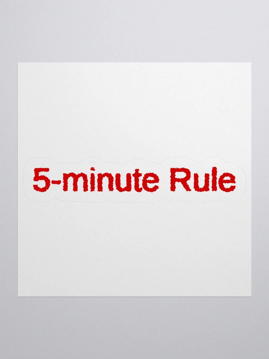 5-minute Rule Sticker product image (1)