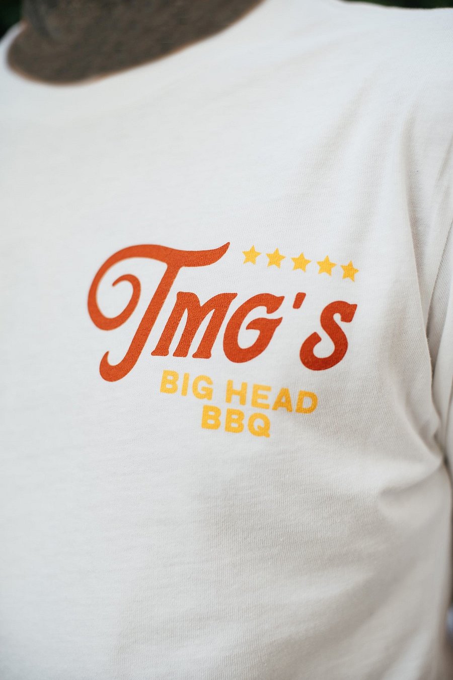 Big Head BBQ White T-Shirt product image (2)